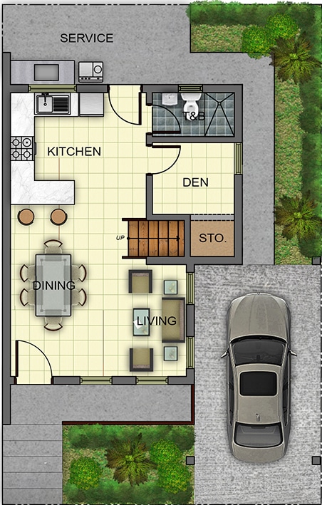 Daniella House Model Ground Floor Plan