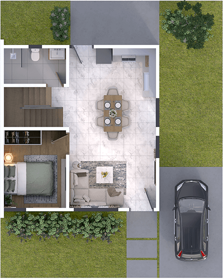 Florida House Model Ground Floor Plan