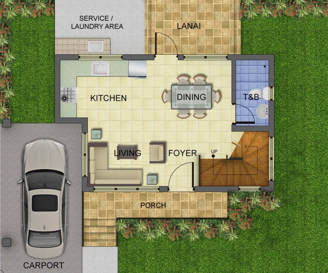 Justine House Model Ground Floor Plan-min